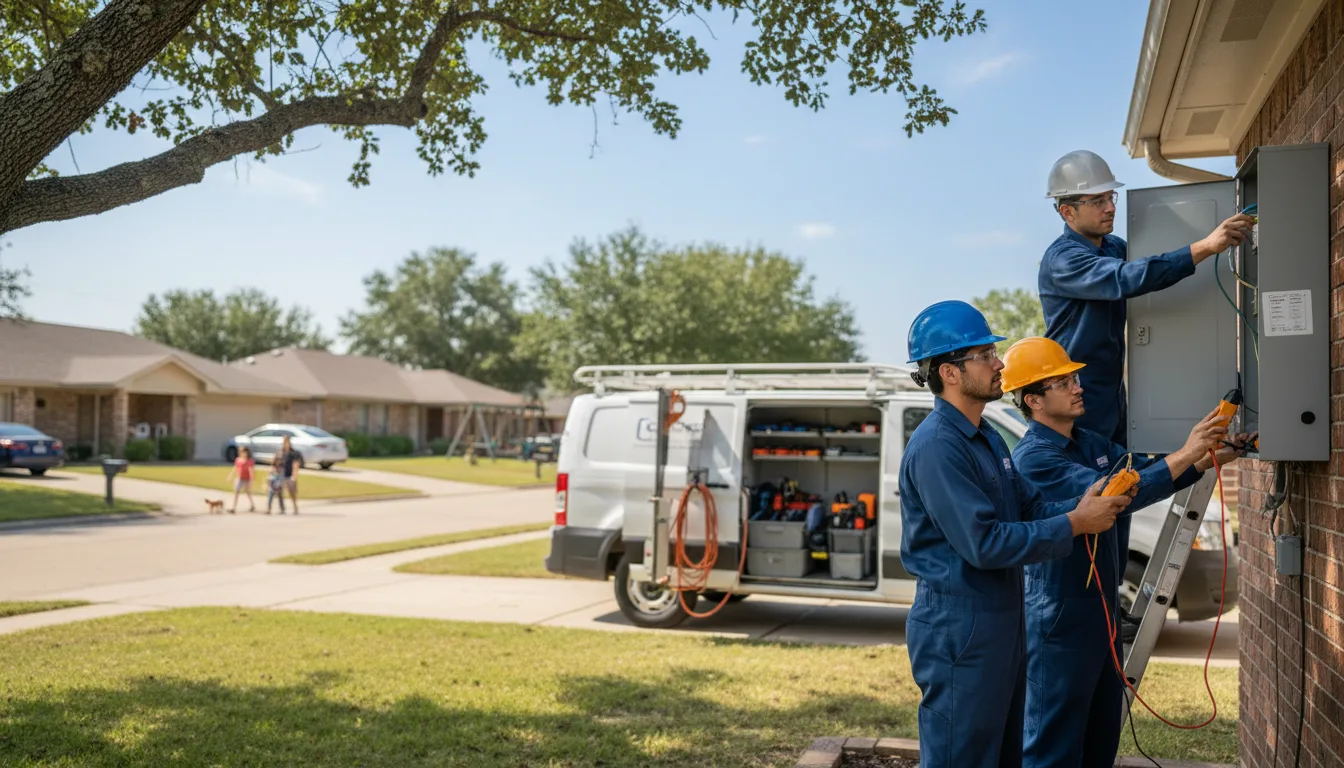 Certified electrician providing emergency electrical services in Bausman, PA